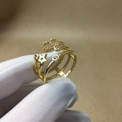 CD SHINY D RING GOLD