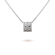 PERLEE PEDANT SIVLER DIAMOND NECKLACE