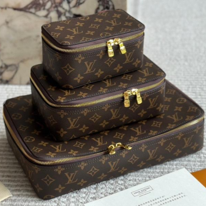 PACKING CUBE MM/PM/GM IN BROWN MONOGRAM CANVAS
