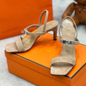 Glamour 75 Sandal Light Brown Suede