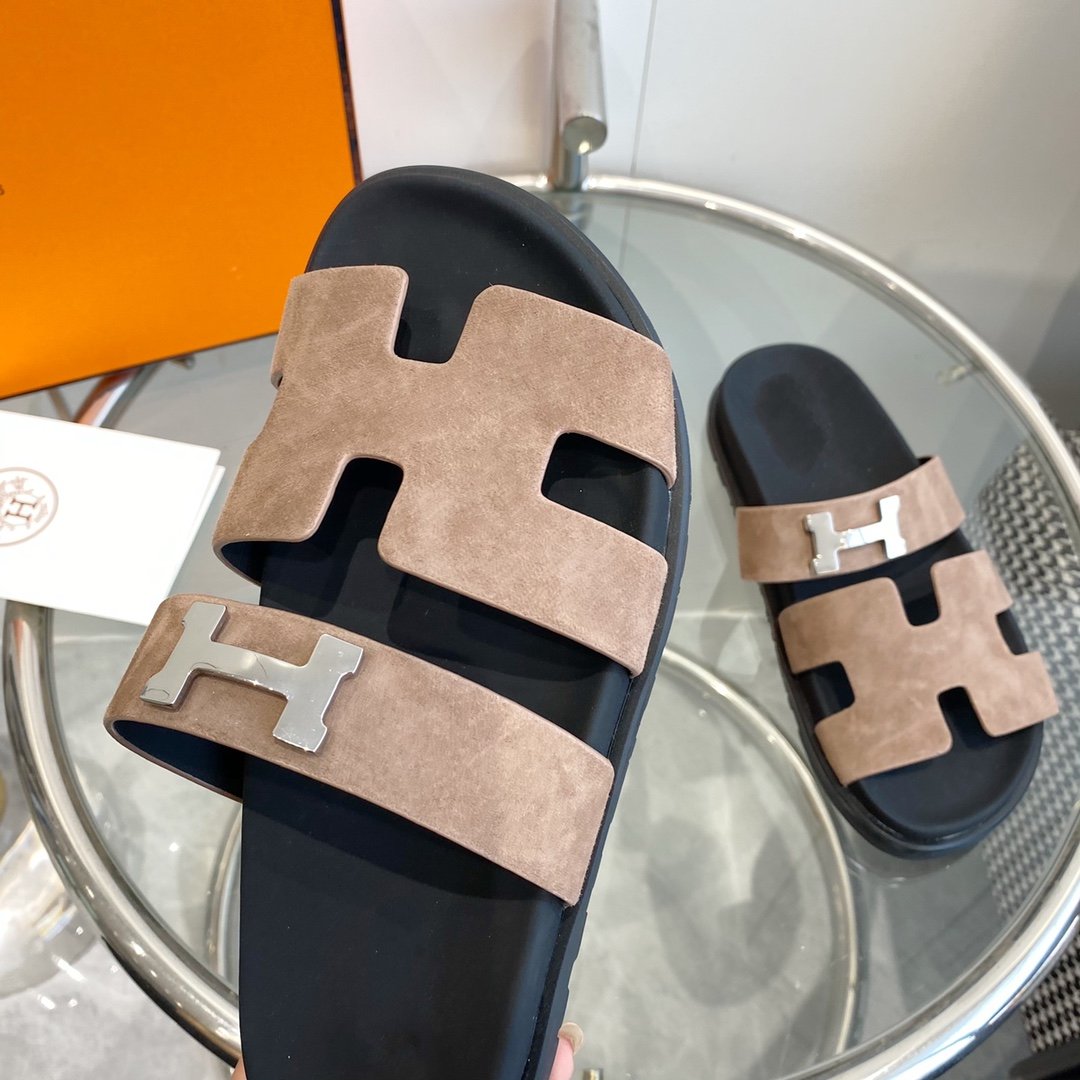 Chypre Sandal light brown Suede