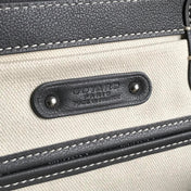 SAIGON SOUPLE BAG 34 IN GREY GOYARDINE CANVAS AND CALFSKIN