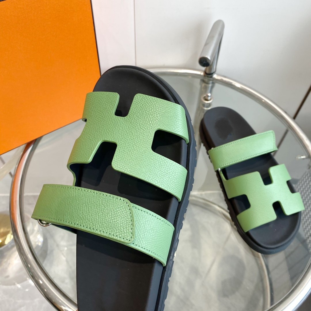 CHYPRE EPSOM Sandal light green Leather