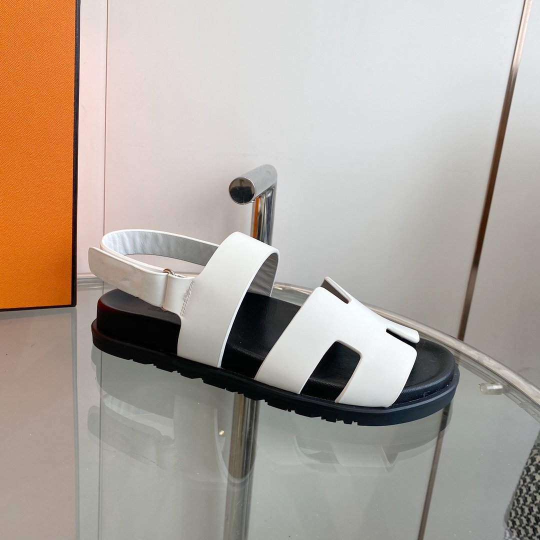Genius Sandal White Leather