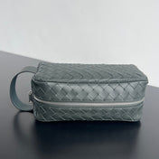 INTRECCIATO CLUTCH 26 IN CORDUROY GRAY CALFSKIN