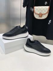 NAMA SNEAKER 5 CM IN BLACK CALFSKIN