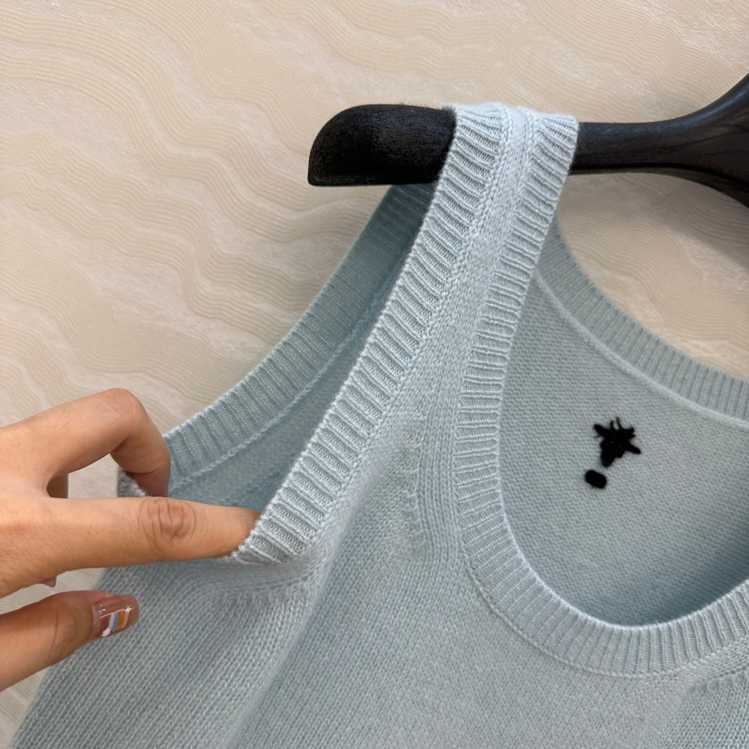 DIOR U-NECK CASHMERE VEST 276279