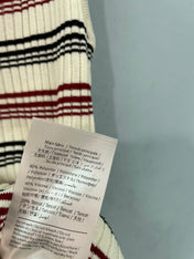 VALENTINO 26S KNIT ZIP-UP POLO TOP 431