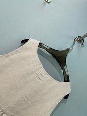 MIUMIU 26S SLEEVELESS BOW MINI DRESS 1422