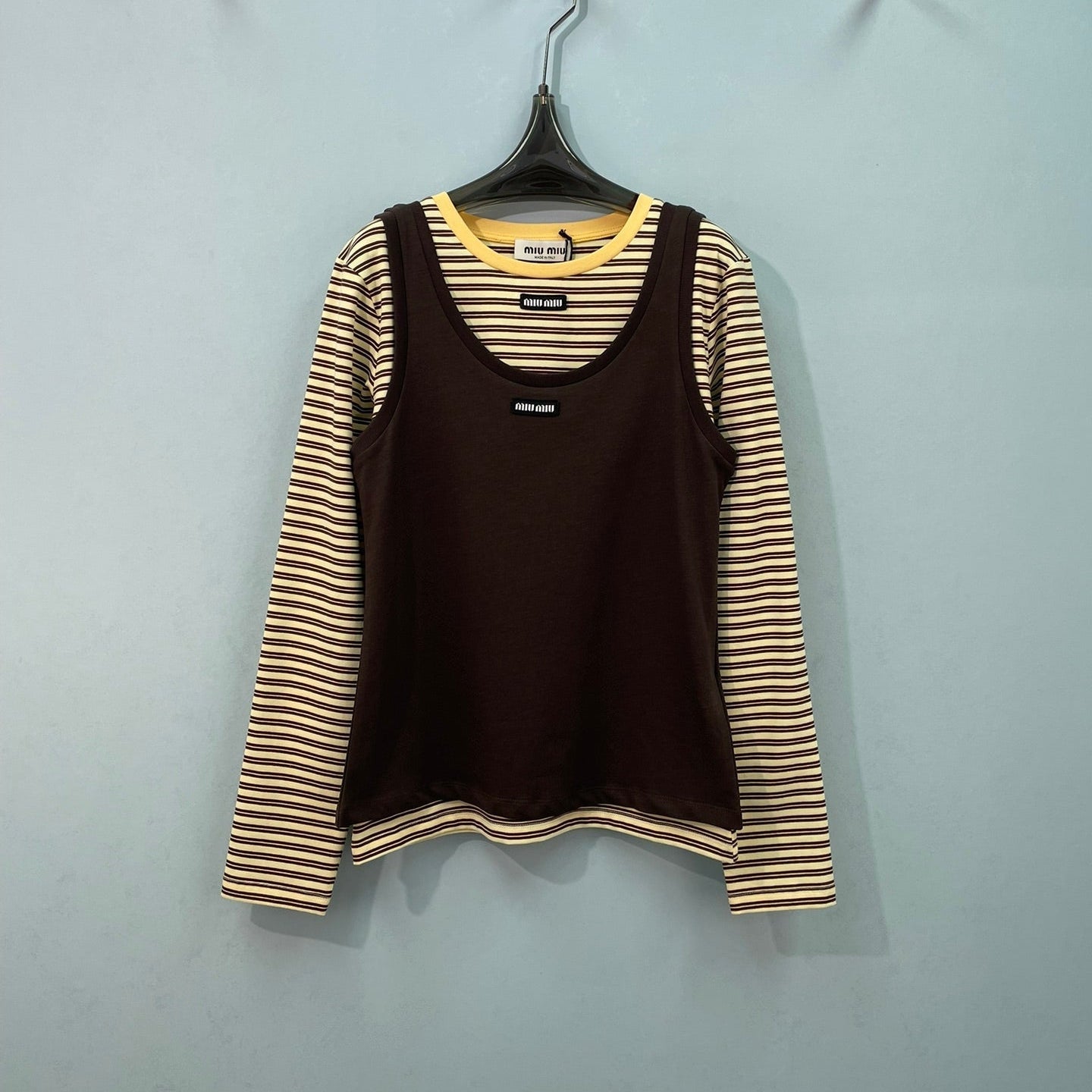MIUMIU 26S TANK TOP AND T-SHIRT SET 1575