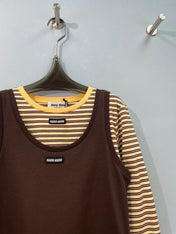 MIUMIU 26S TANK TOP AND T-SHIRT SET 1575