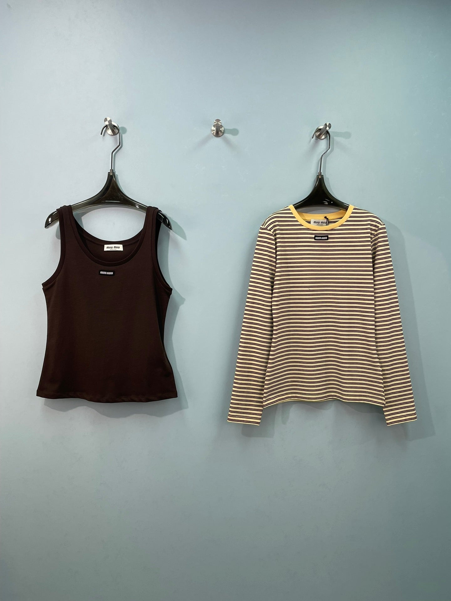 MIUMIU 26S TANK TOP AND T-SHIRT SET 1575