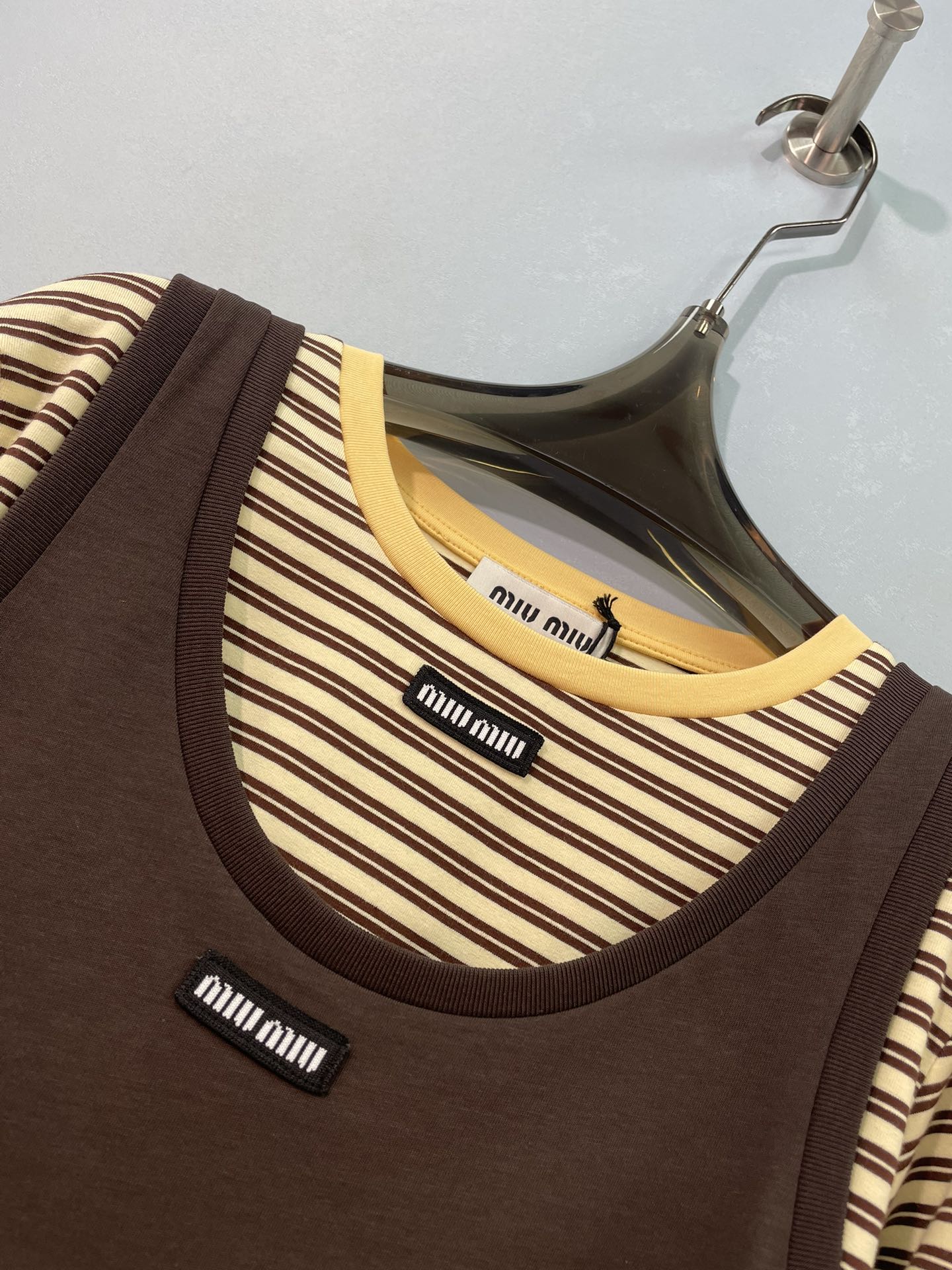 MIUMIU 26S TANK TOP AND T-SHIRT SET 1575