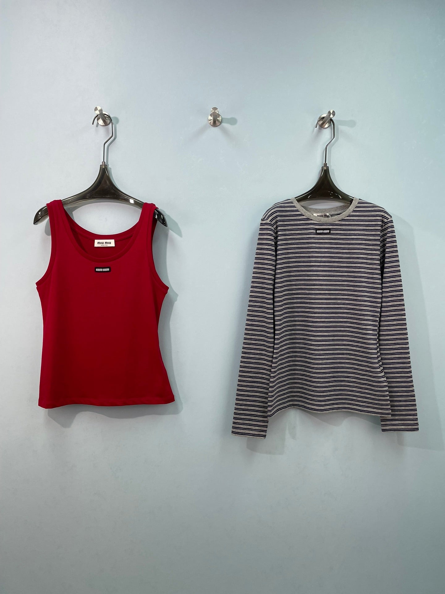 MIUMIU 26S TANK TOP AND T-SHIRT SET 1576