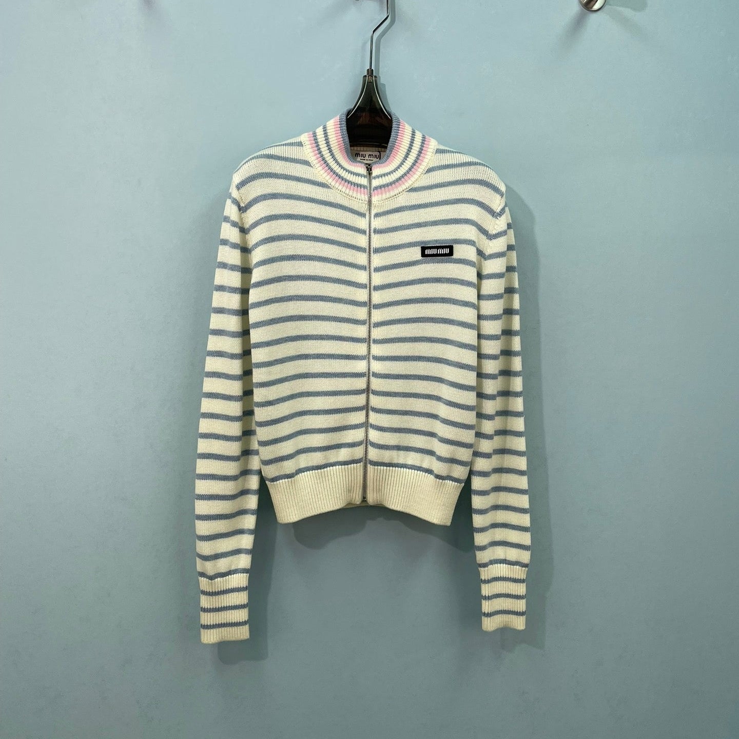 MIUMIU 26S ZIP-UP CARDIGAN 1538
