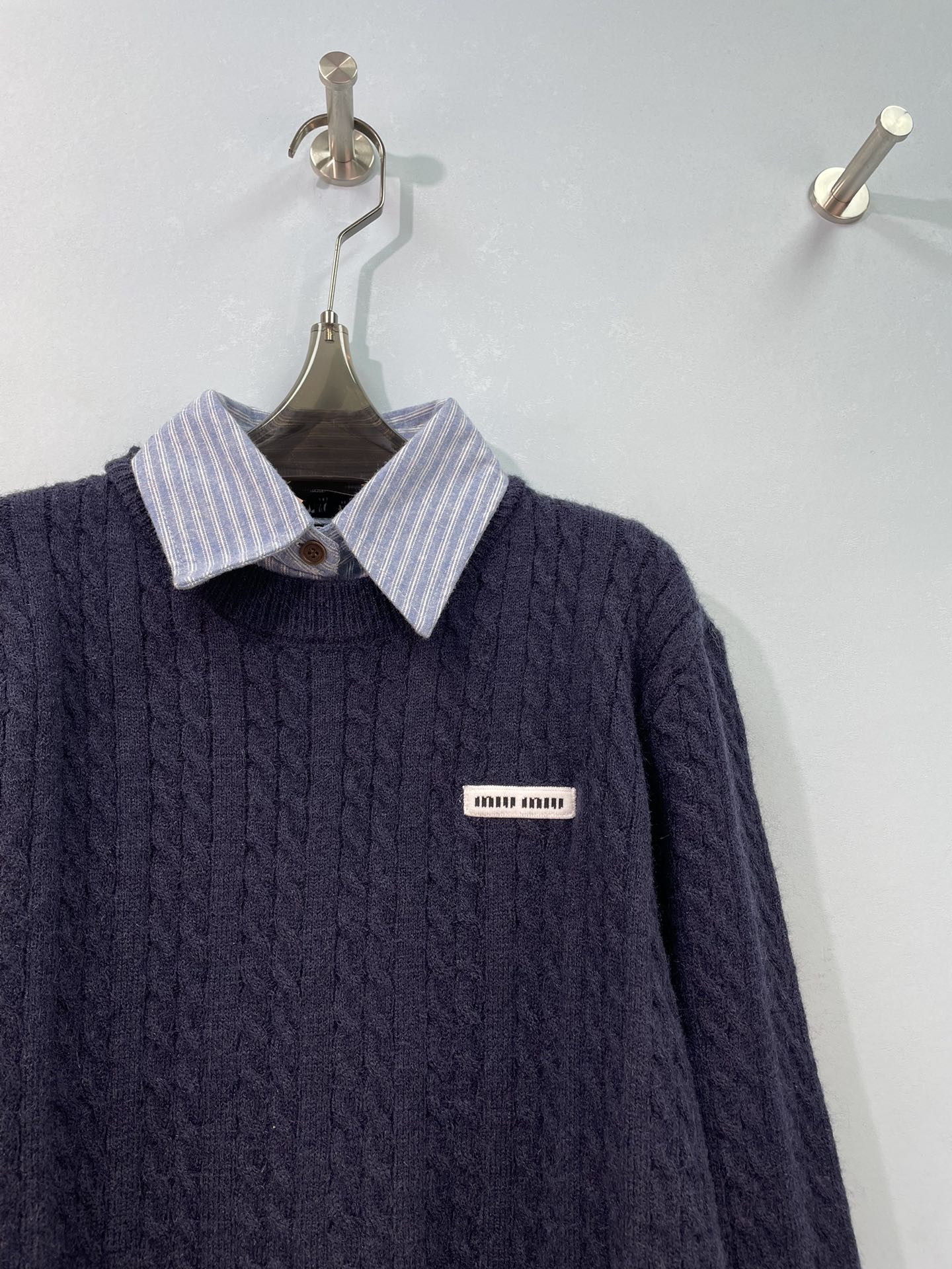 MIUMIU 26S CABLE-KNIT SWEATER 1540
