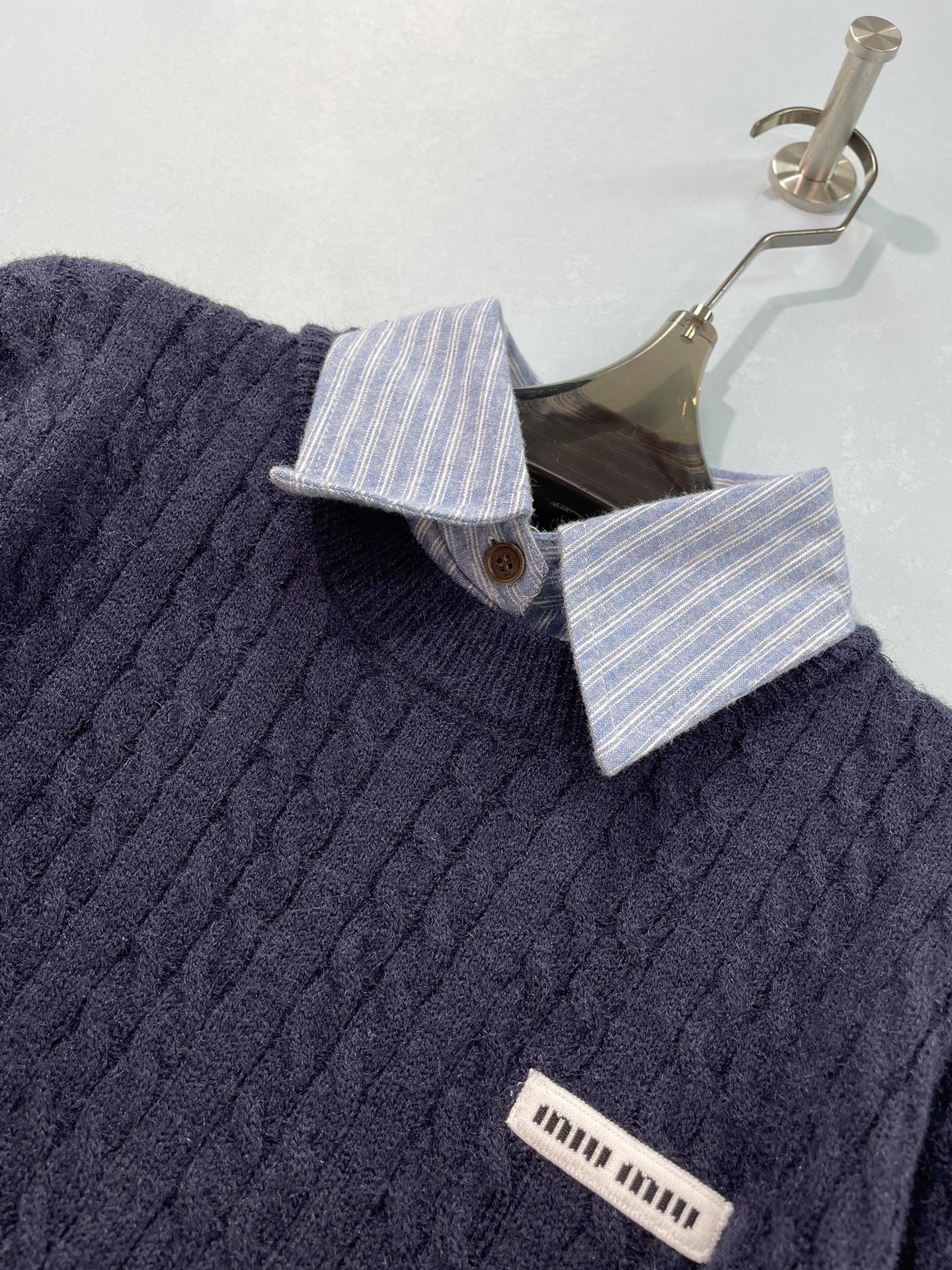 MIUMIU 26S CABLE-KNIT SWEATER 1540