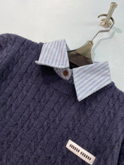 MIUMIU 26S CABLE-KNIT SWEATER 1540