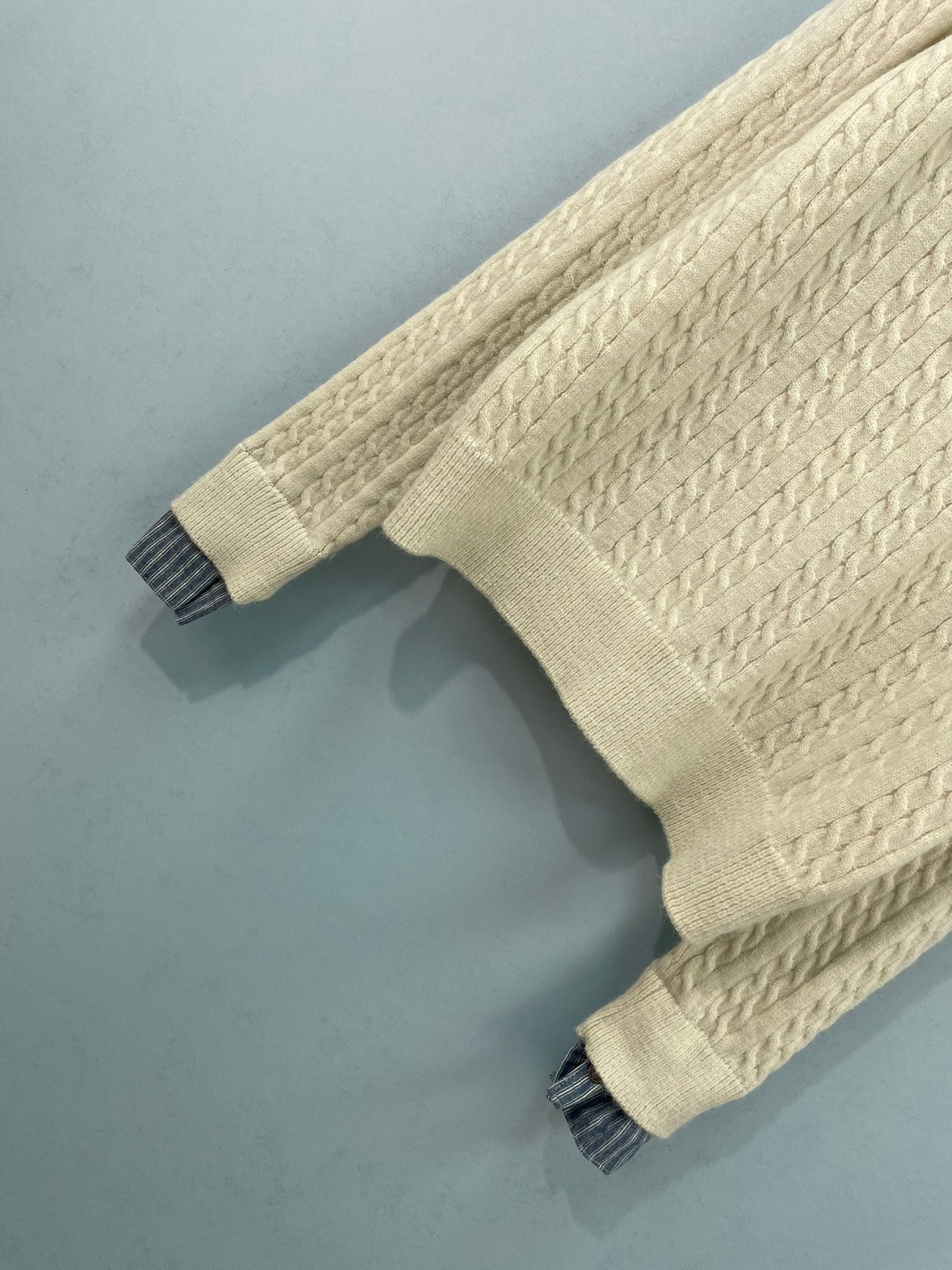 MIUMIU 26S CABLE-KNIT SWEATER 1539