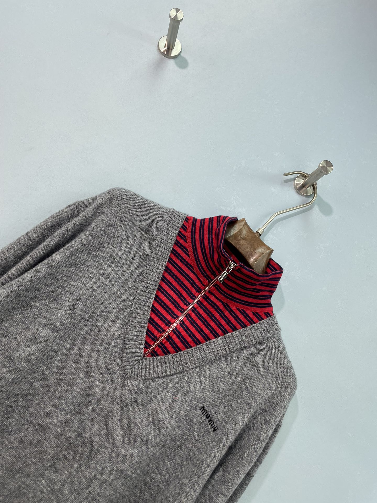 MIUMIU 26S LONG-SLEEVE KNIT SWEATER 1474