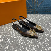 LV MET SLINGBACK BALLERINA MONOGRAM