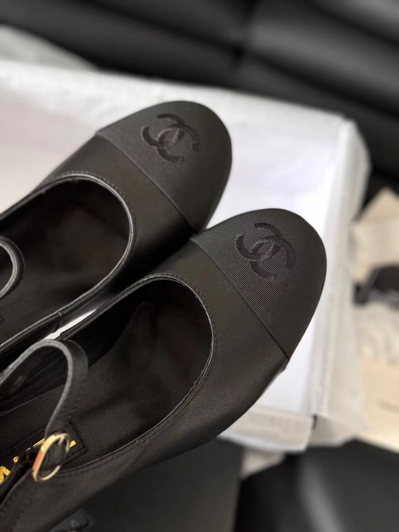 MARY JANE HIGH HEEL 9.5 BLACK CALFSKIN