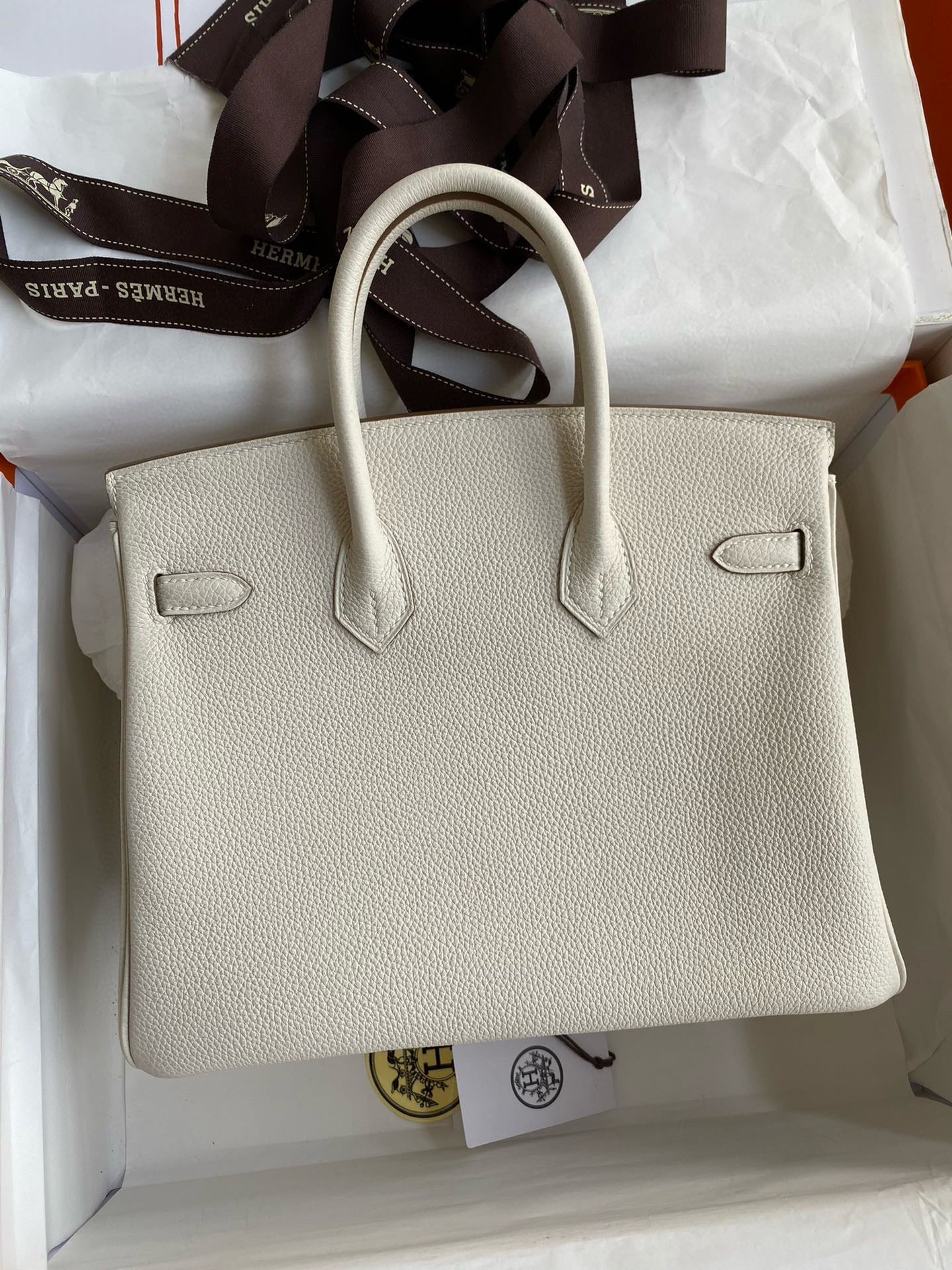 HM BIRKIN 25CM CREAM TOGO LEATHER GOLD HARDWARE