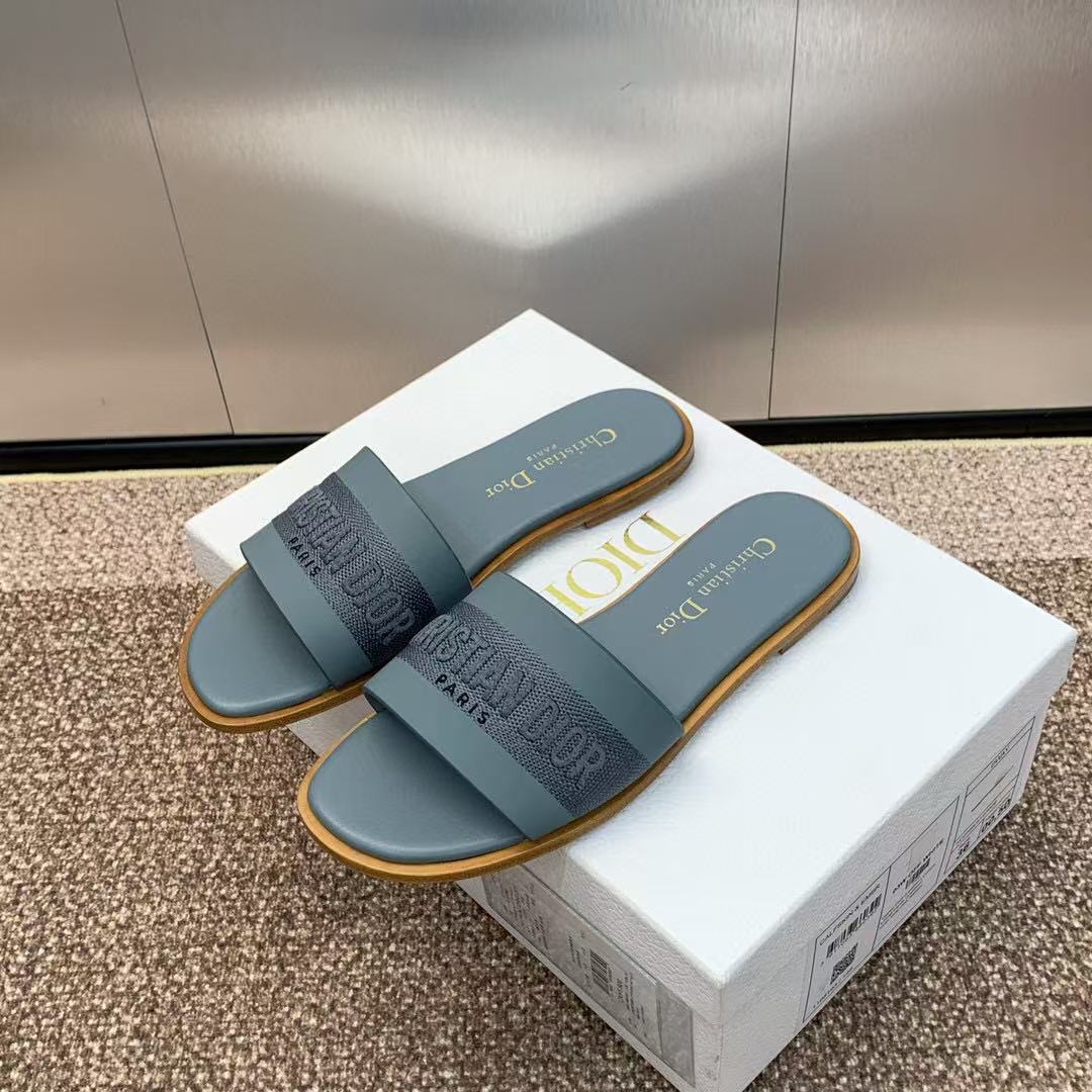 CD D-WAY SLIDES IN BLUE CANVAS