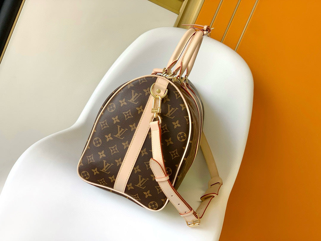 LV KEEPALL 45 BANDOULIERE MONOGRAM CANVAS
