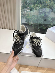 DIOR B30 SNEAKERS IN BLACK AND BEIGE SUEDE