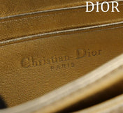 CD BAG 21 IN GOLD CALFSKIN WITH GOLD HARDWARE