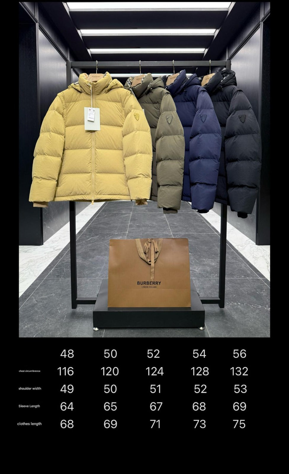 BURBERRY PUFFER JACKET IN BLACK STYLE 32565