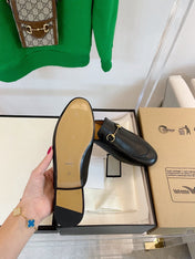 GG SLIPPER MULES BLACK