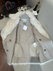 HERMES 26S SHEARLING COAT 814