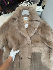 HERMES 26S SHEARLING COAT 812