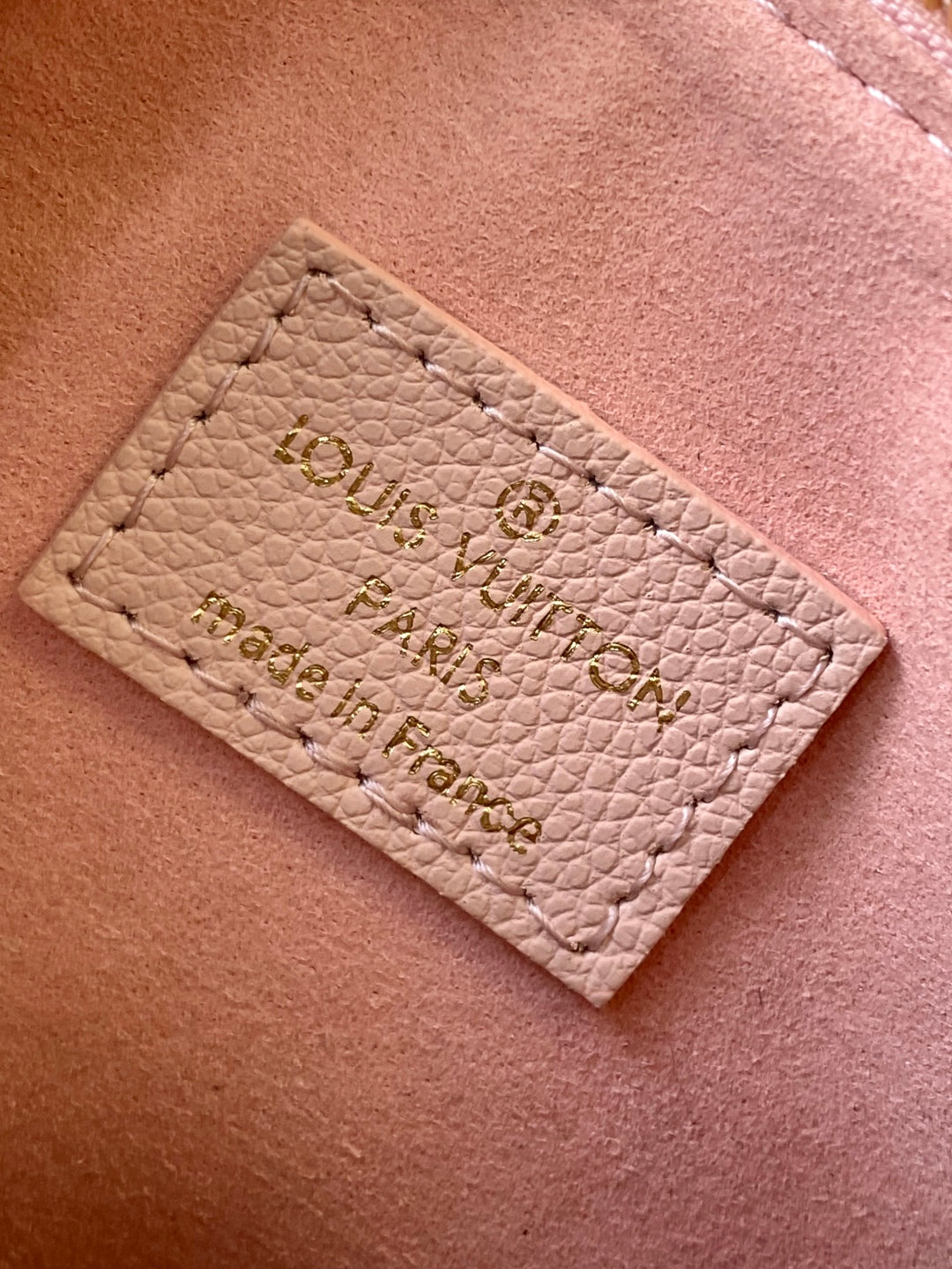 LV 25S NANO SPEEDY BAG 16 IN ROSE AND QUARTZ EMBOSSED GRAINED CALFSKIN