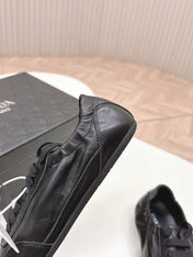 PRADA 26S MARY JANE SHOES IN BLACK CALFSKIN