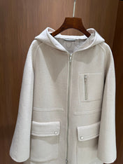 HERMES 25S CASHMERE COAT 195