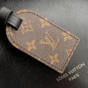 SPEEDY CARGO VIBE 28 IN BLACK LAMBSKIN MONOGRAM LOGO TAG
