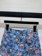 LV 25S PRINTED DENIM SHORTS 264196
