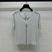CHANEL SHORT-SLEEVE SEQUINNED KNIT CARDIGAN 269409