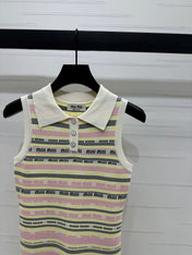 MIUMIU SLEEVELESS DRESS WITH COLLAR 274940
