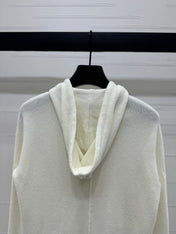 DIOR HOODED LONG-SLEEVE CARDIGAN 274929