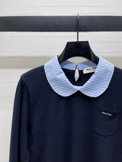 MIUMIU 26S KNIT POLO SWEATER 1595