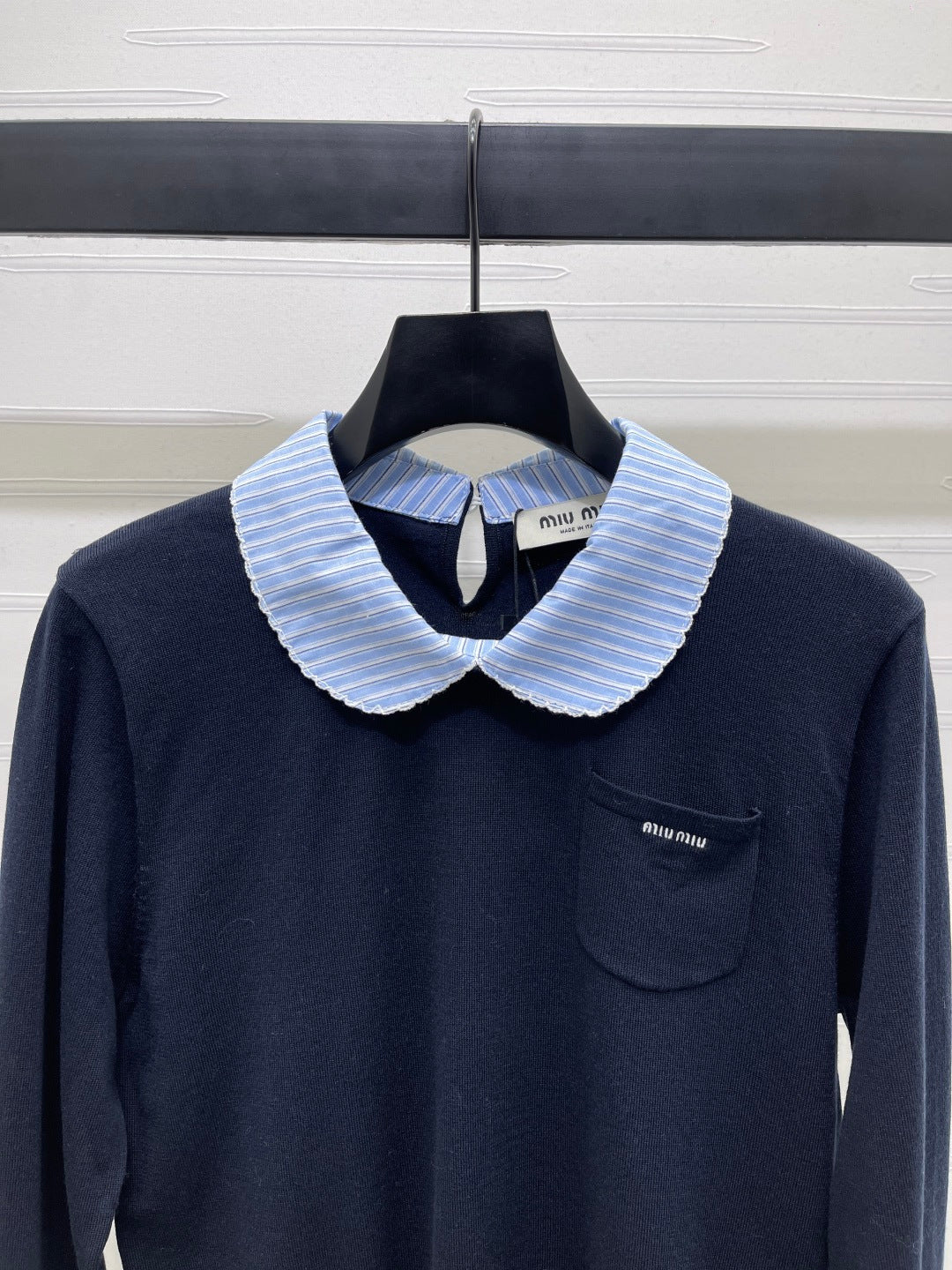 MIUMIU 26S KNIT POLO SWEATER 1595