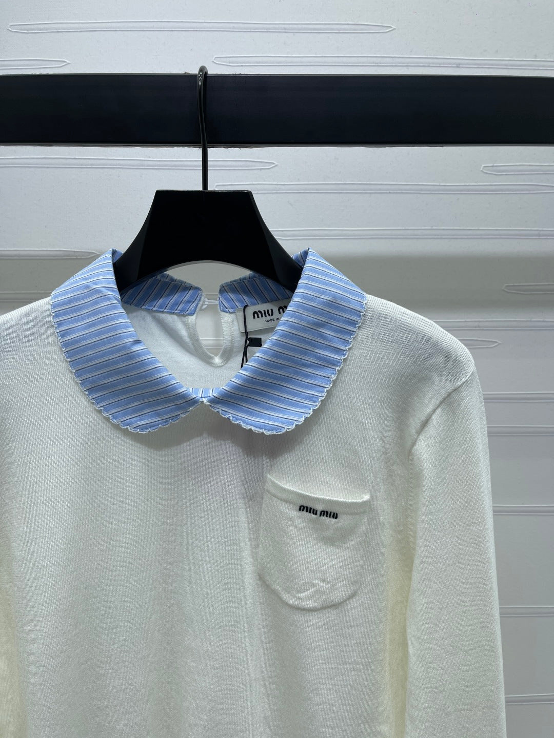 MIUMIU 26S KNIT POLO SWEATER 1596