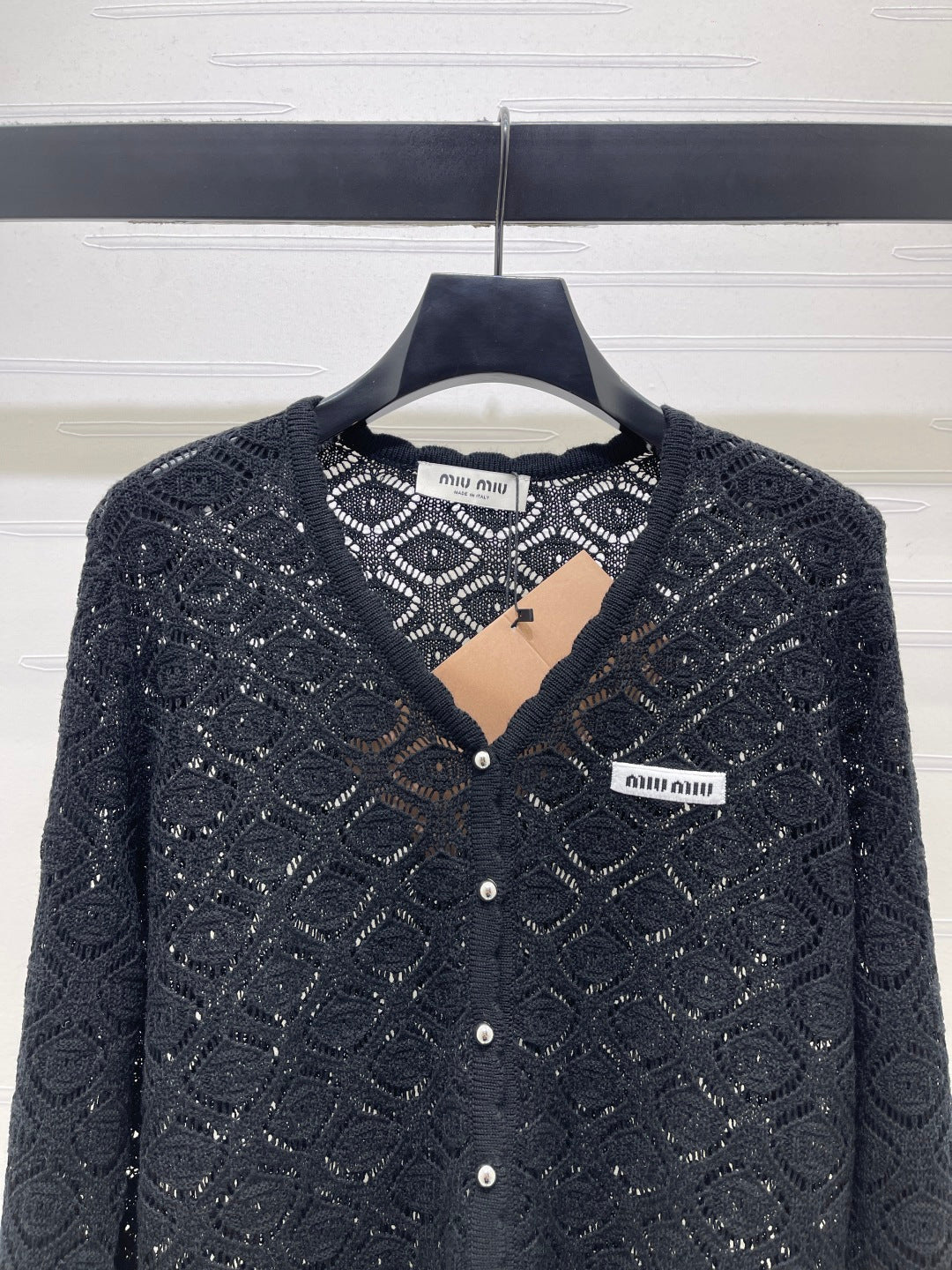 MIUMIU 26S LACE KNIT CARDIGAN 1521