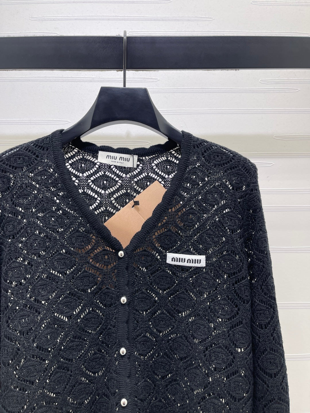MIUMIU 26S LACE KNIT CARDIGAN 1521