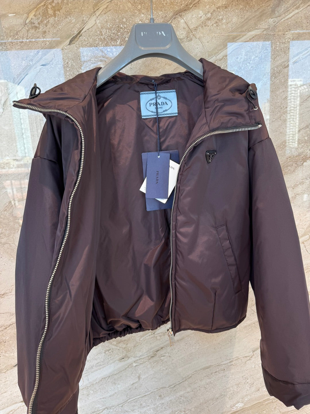 PRADA 26S HOODED PADDED JACKET 644