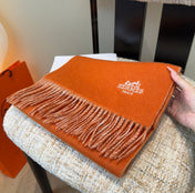 HERMES 26S LONG SCARF 190 IN WOOL 502168